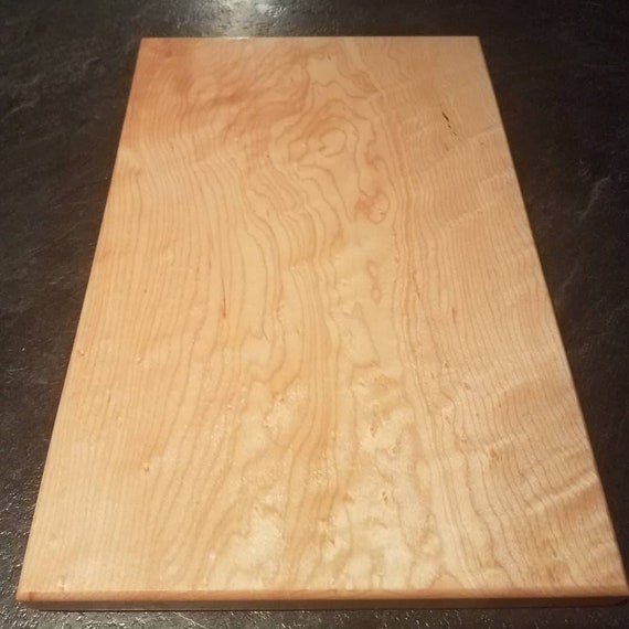 Birdseye Maple Cutting Board W Up Engraving Etsy