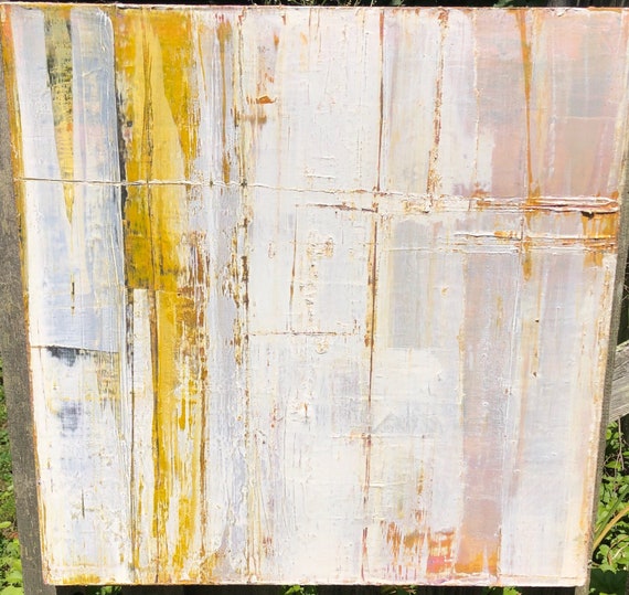 Old Barn Door Original Abstract Painting By Mia Eriksson Etsy