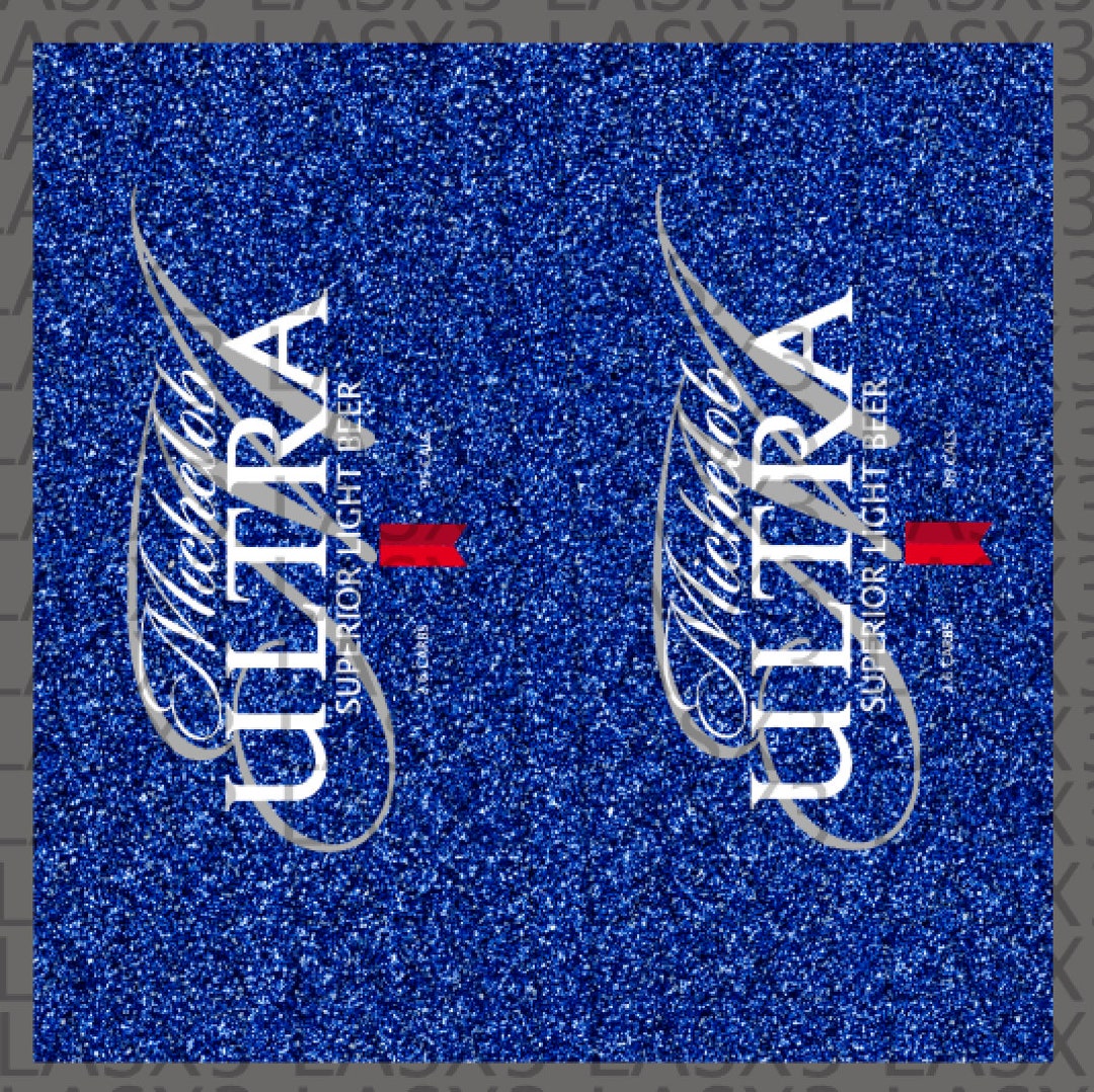 Michelob Ultra Glitter Tumbler Label - Etsy