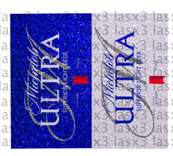 Michelob Ultra Glitter Label - Etsy