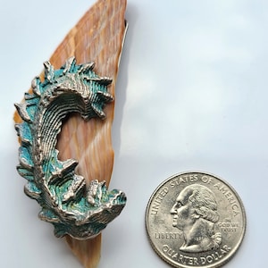 shell brooch/shell art/mother&#39;s day gift/birthday/anniversary/wedding/bridal/quinceanera/bat mitzvah/ready to ship/one of a kind/handmade