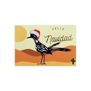 Feliz Navidad Roadrunner Christmas Note Card Set (12)