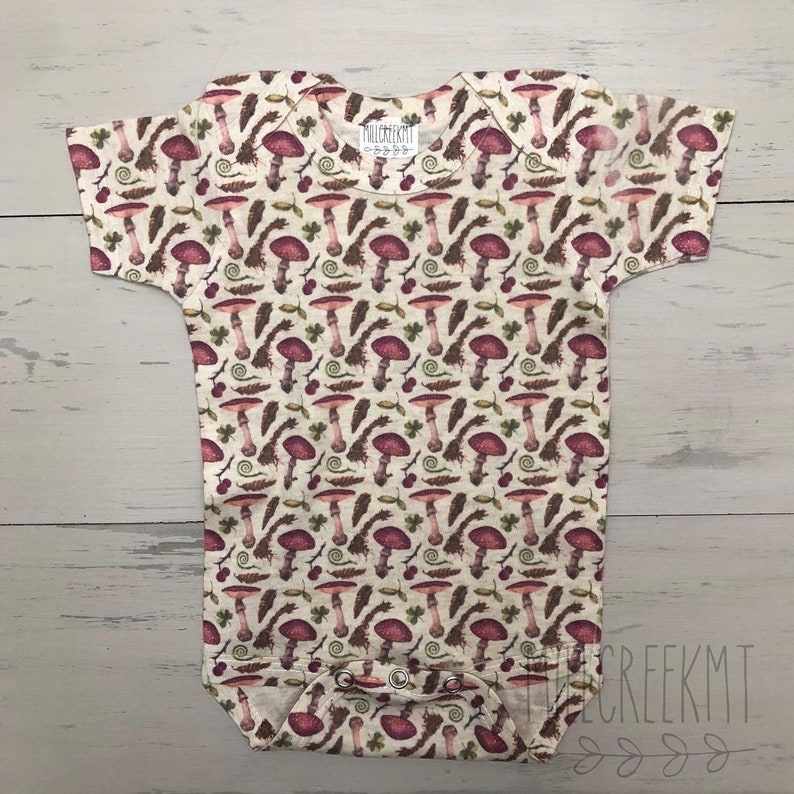 Amanita forest bodysuit and tshirt
