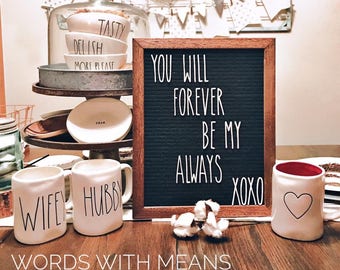 White Wanderlust “Rae Dunn Inspired” Letterset for Letterboards