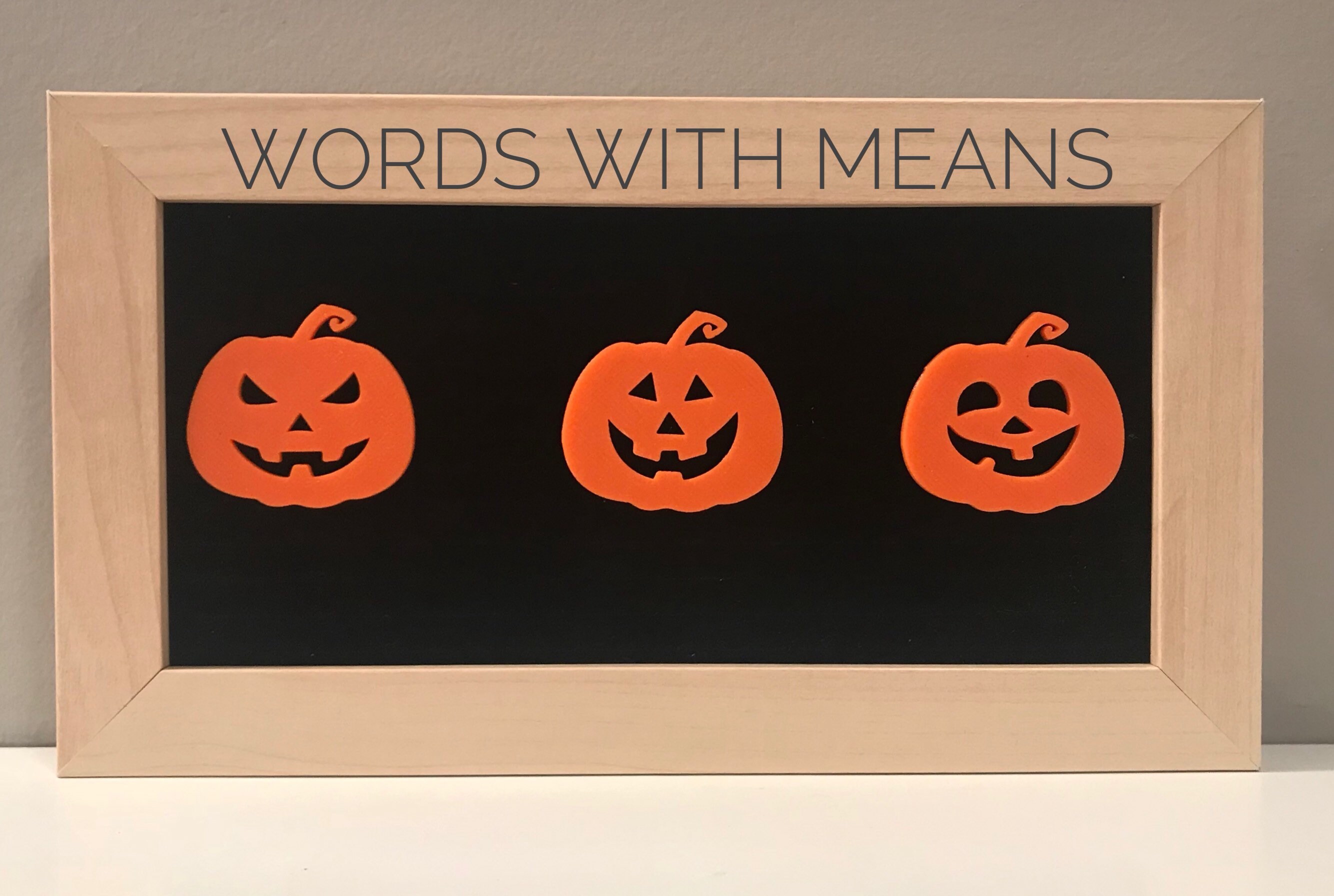 Jack O' Lantern Accents for Letterboards