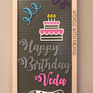 Birthday Set for Letterboards