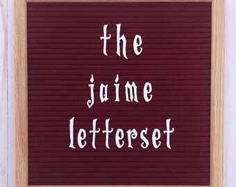 The Jaime Letterset, letterboard letters, feltboard letters, Halloween letters, letterboard accessories, creepy letters, spooky letters