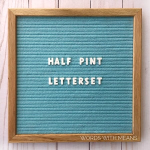 Half Pint Letterset, small letterboard letters, feltboard letters, cute letterboard letters, letterboard accessories, feltboard accessories