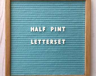 Half Pint Letterset, small letterboard letters, feltboard letters, cute letterboard letters, letterboard accessories, feltboard accessories