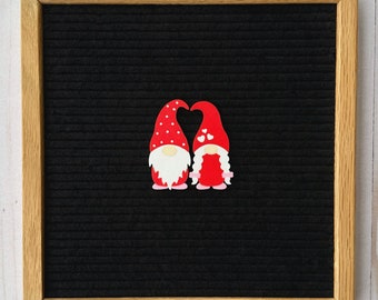 Valentines Gnome Couple Icon Set, valentines couple, valentines letterboard, letterboard accessories, valentines sign, valentines gnomes