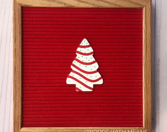 Tree Cake Icon, Christmas letterboard, Christmas cake icon, Christmas decor, letterboard accessories, feltboard accessories, Christmas tree