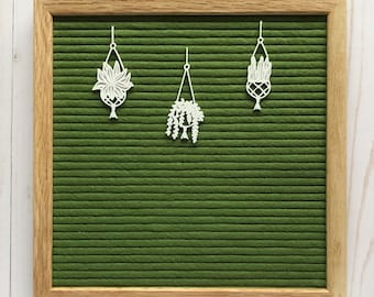 Hanging Plants Letterboard Icons Set, letterboard accessories, hanging plants, plant sign, letterboard plants, feltboard accessories