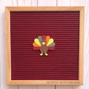 Turkey Icon for Letterboards and feltboards, letterboard turkey, Thanksgiving letterboard, Thanksgiving turkey sign, feltboard accessories