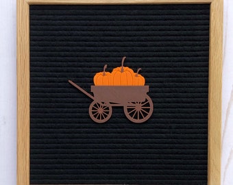 Pumpkin Wagon Letterboard icon, pumpkin decor, pumpkin sign, letterboard accessories, feltboard accessories, fall sign, fall decor