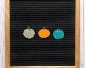 Pumpkin Icons Set Bright, Letterboard Pumpkins, Halloween Letterboard, Thanksgiving Letterboard, Feltboard Pumpkins