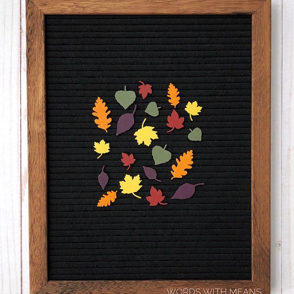 Autumn Leaves Set, letterboard leaves, fall leaves, leaves sign, fall letterboard, fall sign, feltboard leaves