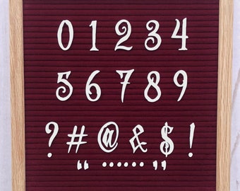 The Jaime Numberset, letterboard numbers, feltboard numbers, Halloween countdown, Letterboard accessories, letterboard countdown