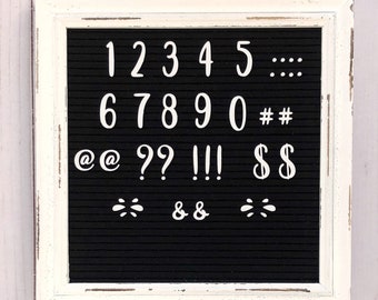 The Daisy Number Set, letterboard numbers, feltboard numbers, custom letterboard numbers