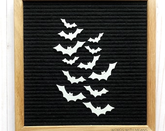 Halloween bats for letterboards and feltboards