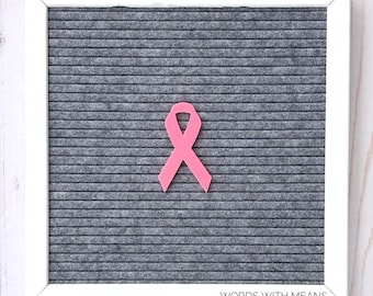 Cancer Support Ribbon Icon for Letterboards and feltboards, letterboard ribbon, cancer ribbon, cancer awareness