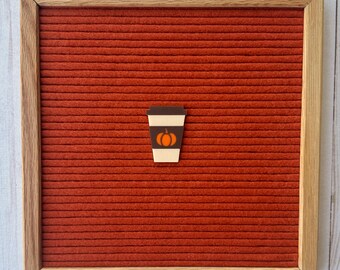 Pumpkin Spice Latte Icon, letterboard pumpkin, letterboard coffee, fall letterboard, letterboard accessories, feltboard coffee pumpkin decor