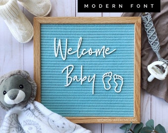 Welcome Baby Set for Letterboards and Feltboards, baby announcement sign, pregnancy announcement, baby letterboard, letterboard accessories