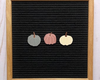 Pumpkin Icon Set Muted, Neutral Pumpkin Set, Letterboard Pumpkins, Feltboard Pumpkins, Halloween Letterboard, letterboard accessories