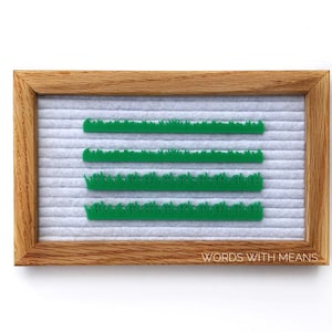 Grass Icon for Letterboards and Feltboards