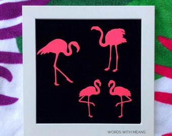 Flamingo Icons for Letterboard, Letterboard Flamingos, Flamingo sign, feltboard accessories