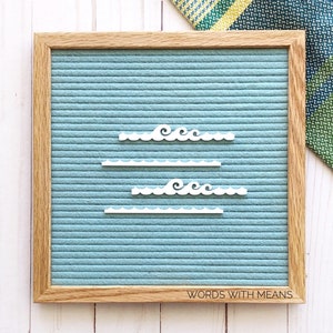 Waves Icon Set, letterboard waves, beach letterboard accessories, feltboard accessories, beach waves, summer letterboard decor