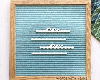 Waves Icon Set, letterboard waves, beach letterboard accessories, feltboard accessories, beach waves, summer letterboard decor