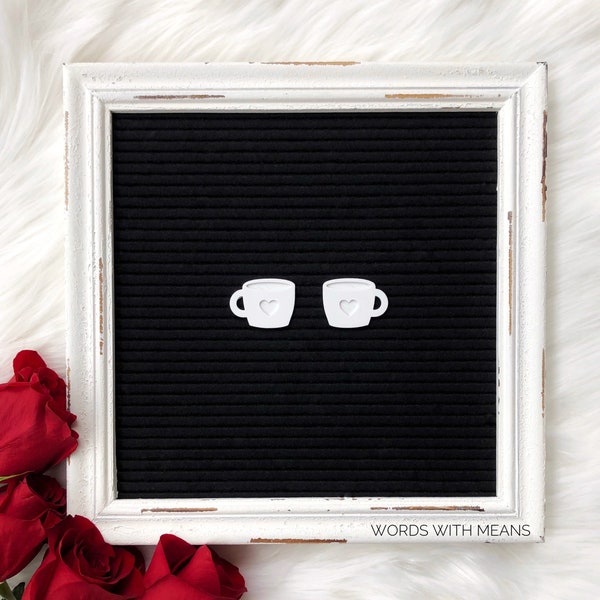 Espresso mug icons set for Letterboards, letterboard espresso, letterboard coffee, valentines letterboard, coffee icons
