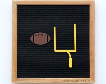 Football Icon Set for Letterboards and Fetlboards, football sign, football decor, letterboard football, football goal post