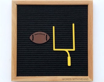 Football Icon Set for Letterboards and Fetlboards, football sign, football decor, letterboard football, football goal post