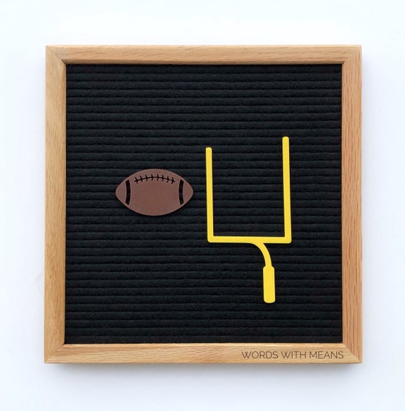 Football Icon Set for Letterboards and Fetlboards, football sign, football decor, letterboard football, football goal post