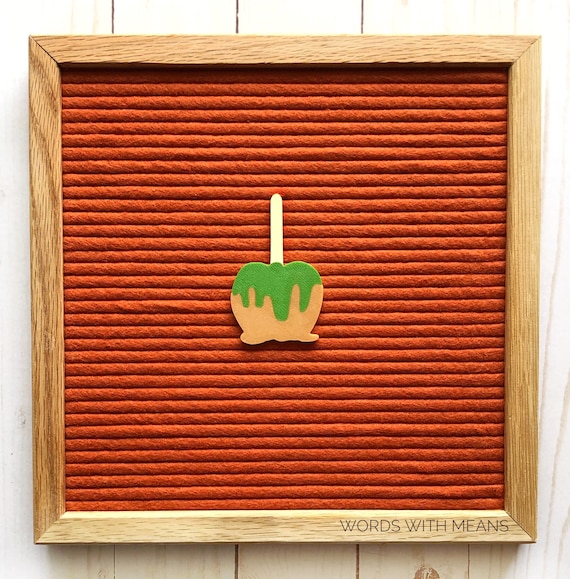 Caramel Apple Icon for Letterboards and Feltboards, caramel apple sign, letterboard accessories, fall sign, farmhouse fall sign