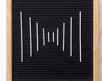 Vertical line accents for letterboard and feltboard, feltboard accessories, letterboard accessories, letterboard lines, feltboard lines