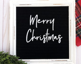 Modern Farmhouse Cursive Merry Christmas Letterboard Letters, Merry Christmas Letterboard, Christmas Letterboard, Letterboard Letters