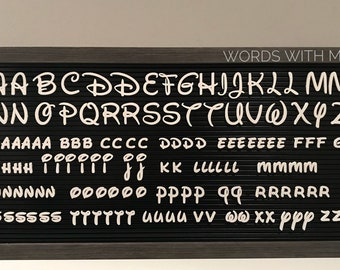 Magical Letterset, Letterboard Letters, Feltboard letters,