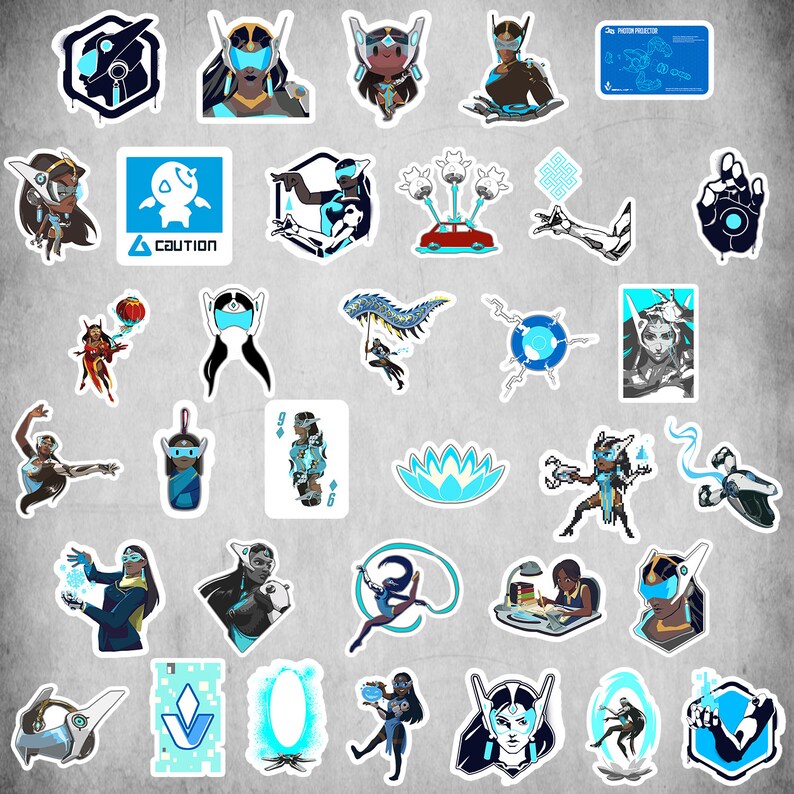 Every Overwatch Symmetra Spray to Date Set of 34.