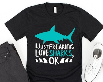 Shark Shirt / Sharks Shirt / I Love Sharks / Shark T-shirt / Shark Lover / Funny Shark Shirt / Shark T Shirt / Shark Lover Shirt / Love