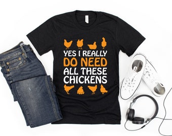 Funny Chicken Shirt / Crazy Chicken Lady / Backyard Chickens / Rooster Shirt / Chicken Mom / Backyard Chicken / Chicken Shirt /Chicken Lover