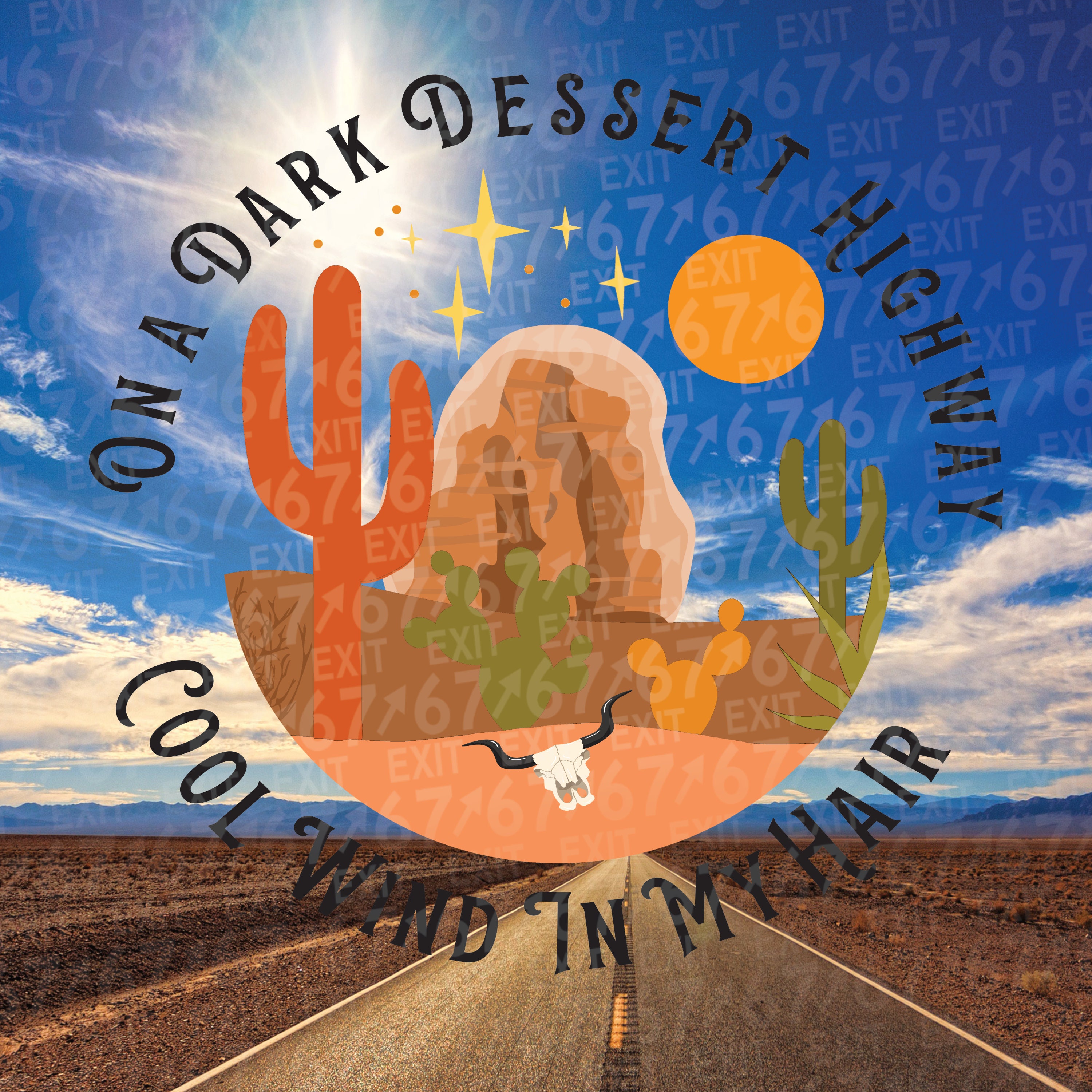 On a dark desert highway digital download for sublimation PNG Etsy