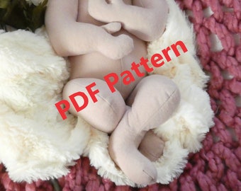 Patrón PDF Cuerpo de abrazo, patrón cuerpo de abrazo reborn, descarga digital, patrón muñeca