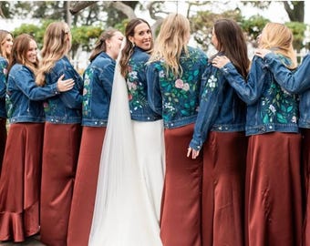 bridesmaid dresses with denim jackets Date Night #OOTD