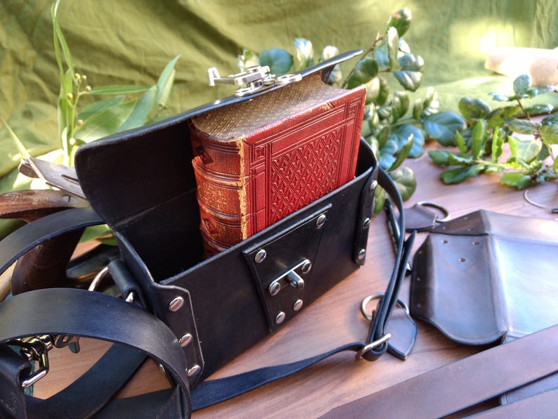 Cute cool edgy small black leather crossbody bag purse stylish Etsy