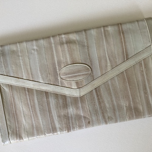 Vintage handtas van palingleer