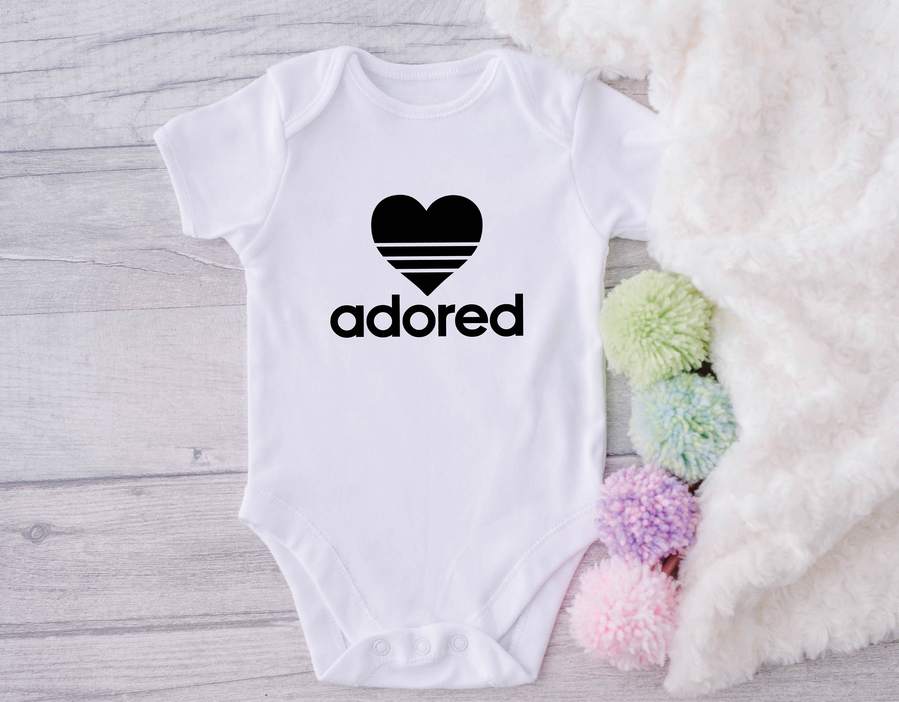 Calligrapher Distilleren pastel ADORED Adidas Babygrow Cute Baby Grow - Etsy