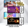 Theatre Gift Ticket, Show , Concert, Musical. Comedian , Voucher, Surprise, Event Gig product logo