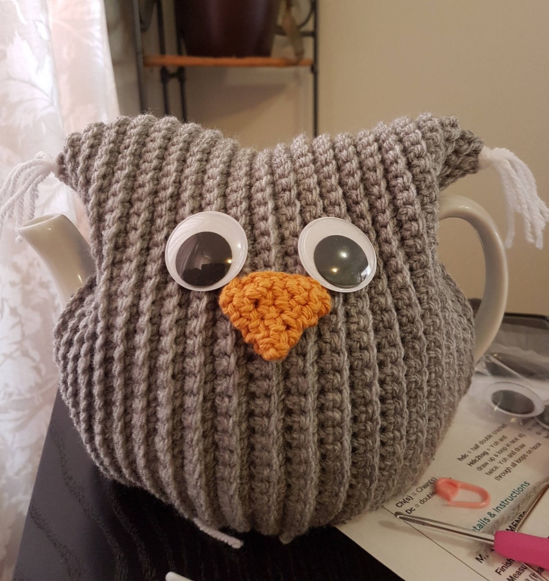 Cute Crochet Owl Tea Cosy plus teapot Etsy